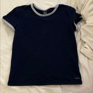 TNA Midnight Blue Tee with Light Gray Accents